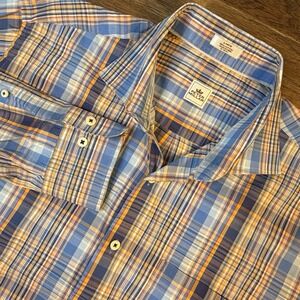 Peter Millar Long Sleeve Sports Shirt Men's Large Cotton Plaid